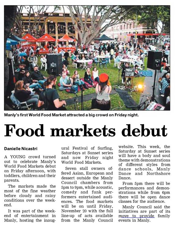 World Food Markets - Manly Daily